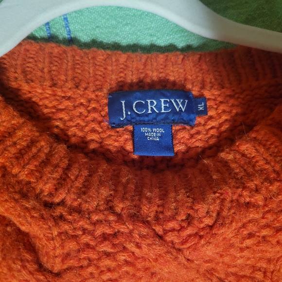 J. Crew Cableknit 100% Wool Sweater - Picture 4 of 7